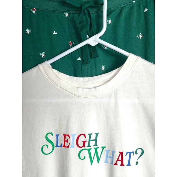 Wondershop Holiday Sleep Set 'Sleigh What?' Unisex Sleepwear Pajamas M/L - Picture 2 of 11